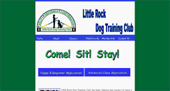Desktop Screenshot of littlerockdogtrainingclub.com